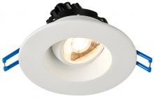 Lotus LED Lights LRG3-35K-WH - 3 Inch Round Regressed Gimbal 7.5W LED 3500K White 38 Deg 620 lm Type IC CRI 90+