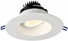 Lotus LED Lights LRG6-35K-WH - 6 Inch Round Regressed Gimbal 15W LED 3500K White 38 Deg 1250 lm Type IC CRI 90+