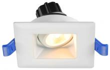 Lotus LED Lights LSG2-35K-HO-WH - 2 Inch Square Regressed Gimbal HO 5.5W LED 3500K White 24 Deg 500 lm Type IC CRI 90