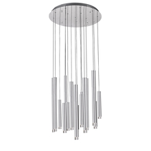 Artcraft AC7086SA - Galiano 15 Light Chandelier (Satin Aluminum)