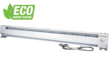 King Electric KP1215-ECO - KP SERIES PORTABLE BASEBOARD HEATER HEATER 5FT 120V 750/1500W  2-STAGE ECO WHITE