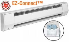 King Electric 3K1207BW-BK - K SERIES BASEBOARD HEATER BACK WIRE 3&#39; 120V 750W WHITE