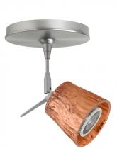 Besa Lighting 1SP-5145CF-LED-SN - Besa Nico 3 Spotlight 1Sp Stone Copper Foil Satin Nickel 1x9W LED Mr16