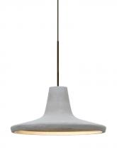Besa Lighting 1XP-MODUSNA-LED-BR - Besa Modus Cord Pendant, Natural, Bronze Finish, 1x9W LED