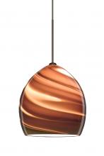 Besa Lighting X-1716SK-LED-BR - Besa Pendant For Multiport Canopy Sprite Bronze Smoke Twist 1x5W LED