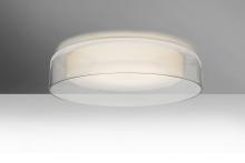 Besa Lighting TANGO15CLC-LED - Besa Tango 15 Ceiling, Clear/Opal Matte, 1x17W LED