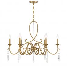 Savoy House 1-2700-6-322 - Fairchild 6-Light Chandelier in Warm Brass