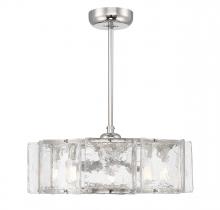Savoy House 27-FD-8201-109 - Genry 5-Light LED Fan D&#39;Lier in Polished Nickel