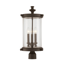 Savoy House 5-1223-40 - Palmer 3-Light Outdoor Post Lantern in Walnut Patina