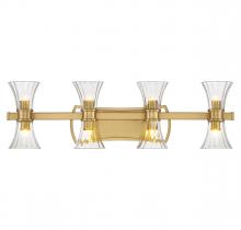Savoy House 8-9702-8-322 - Bennington 8-Light LED Bathroom Vanity Light in Warm Brass