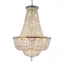 Worldwide Lighting Corp W83032C32 - Empire Collection 24 Light Chrome Finish Crystal Chandelier 32&#34; d x 43&#34; H Round Large