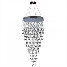 Worldwide Lighting Corp W83215C28 - Icicle 12-Light Chrome Finish and Clear Crystal Chandelier 28 in. Dia X 36 in. H Large
