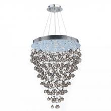 Worldwide Lighting Corp W83216C28 - Icicle 13-Light Chrome Finish and Clear Crystal Chandelier 28 in. Dia X 60 in. H Large