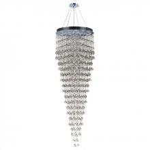 Worldwide Lighting Corp W83218C32 - Icicle 16-Light Chrome Finish and Clear Crystal Chandelier 32 in. Dia x 96 in. H Large