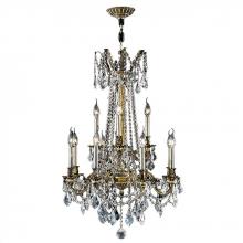 Worldwide Lighting Corp W83309BP24-CL - Windsor 12-Light Antique Bronze Finish and Clear Crystal Chandelier 24 in. Dia x 36 in. H Two 2 Tier