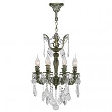 Worldwide Lighting Corp W83321B16 - Versailles 8-Light Antique Bronze Finish and Clear Crystal Mini Chandelier 16 in. Dia x 23 in. H