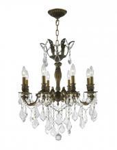 Worldwide Lighting Corp W83337B22 - Versailles 8-Light Antique Bronze Finish and Clear Crystal Chandelier 22 in. Dia x 26 in. H Medium