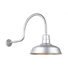 Hi-Lite MFG Co. H-QSN15114-SA-96/QSNHL-C-96 - 14&#34; Gooseneck Light Warehouse Shade, QSNHL-C Arm