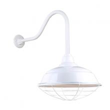 Hi-Lite MFG Co. H-QSN15117-SA-93/QSNHL-H-93/QSNWGR-17-93 - 17&#34; Gooseneck Light Warehouse Shade, QSNHL-H Arm, Wire Guard Accessory
