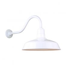 Hi-Lite MFG Co. H-QSN15118-SA-93/QSNHL-A-93 - 18&#34; Gooseneck Light Warehouse Shade, QSNHL-A Arm