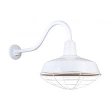 Hi-Lite MFG Co. H-QSN15114-SA-93/QSNHL-A-93/QSNWGR-14-93 - 14&#34; Gooseneck Light Warehouse Shade, QSNHL-A Arm, Wire Guard Accessory