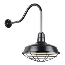 Hi-Lite MFG Co. H-QSN15118-SA-91/QSNHL-H-91/QSNWGR-18-91 - 18&#34; Gooseneck Light Warehouse Shade, QSNHL-H Arm, Wire Guard Accessory