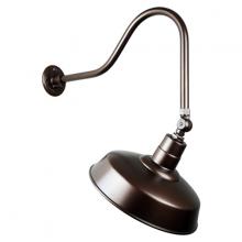 Hi-Lite MFG Co. H-QSN15114-SA-145/QSNHL-H-145/QSNSK-145 - 14&#34; Gooseneck Light Warehouse Shade, QSNHL-H Arm, Swivel Knuckle Accessory