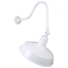 Hi-Lite MFG Co. H-QSN15118-SA-93/QSNHL-H-93/QSNSK-93 - 18&#34; Gooseneck Light Warehouse Shade, QSNHL-H Arm, Swivel Knuckle Accessory