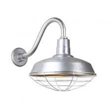 Hi-Lite MFG Co. H-QSN15118-SA-96/QSNB-42-96/QSNWGR-18-96 - 18&#34; Gooseneck Light Warehouse Shade, QSNB-42 Arm, Wire Guard Accessory