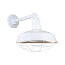 Hi-Lite MFG Co. H-QSN15118-SA-93/QSNB-44-93/QSNWGR-18-93 - 18&#34; Gooseneck Light Warehouse Shade, QSNB-44 Arm, Wire Guard Accessory