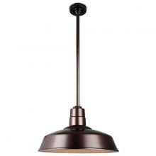 Hi-Lite MFG Co. H-QSN15118-SA-145/QSN36ST3-145/QSNHSC-145 - 18&#34; Ceiling Stem Light