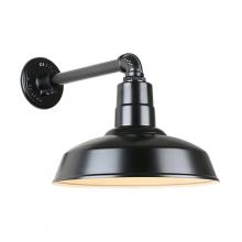 Hi-Lite MFG Co. H-QSN15114-SA-91/QSNB-44-91 - 14&#34; Gooseneck Light Warehouse Shade, QSNB-44 Arm