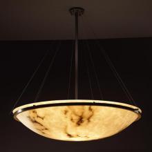 Justice Design Group FAL-9697-35-MBLK-LED-6000 - 48&#34; Round Pendant Bowl w/ Ring