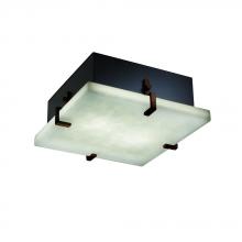 Justice Design Group CLD-5555-DBRZ - Clips 12&#34; Square Flush-Mount