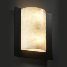 Justice Design Group CLD-5562-MBLK-LED-2000 - Framed Rectangle 3-Sided Wall Sconce (ADA)