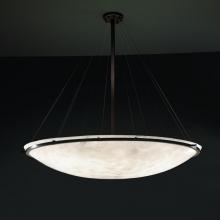 Justice Design Group CLD-9698-35-DBRZ - 72&#34; Round Pendant Bowl w/ Ring