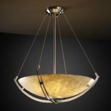 Justice Design Group CLD-9721-25-NCKL - 18&#34; Pendant Bowl w/ Crossbar