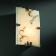Justice Design Group FAL-5551-CROM - Clips Rectangle Wall Sconce (ADA)