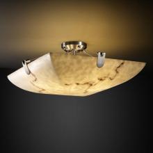 Justice Design Group FAL-9611-25-MBLK-LED-3000 - 18&#34; Semi-Flush Bowl w/ U-Clips