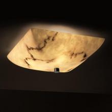 Justice Design Group FAL-9671-25-ABRS-LED-3000 - 18&#34; Semi-Flush Bowl w/ Fluorescent Lamping