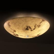 Justice Design Group FAL-9672-25-NCKL-LED-5000 - 24&#34; Semi-Flush Bowl w/ Fluorescent Lamping