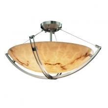 Justice Design Group FAL-9719-35-MBLK-LED-9000 - 60&#34; Semi-Flush Bowl w/ Crossbar
