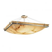 Justice Design Group FAL-9782-25-MBLK-LED-5000 - 24&#34; Square Semi-Flush Bowl w/ Ring
