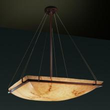 Justice Design Group FAL-9794-25-DBRZ-LED-6000 - 36&#34; Square Pendant Bowl w/ Ring