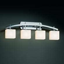 Justice Design Group FSN-8594-55-OPAL-CROM - Archway 4-Light Bath Bar