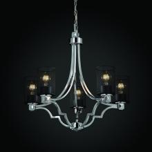 Justice Design Group MSH-8500-10-CROM - Argyle 5-Light Chandelier