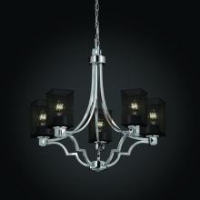 Justice Design Group MSH-8500-15-CROM - Argyle 5-Light Chandelier
