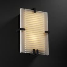 Justice Design Group PNA-5551-PLET-MBLK-LED-2000 - Clips Rectangle Wall Sconce (ADA)