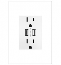 Legrand ARTRUSB153W4 - adorne? Dual-USB Outlet , White