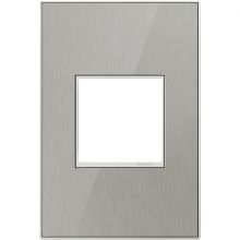 Legrand AWM1G2MS4 - adorne? Brushed Stainless One-Gang Screwless Wall Plate